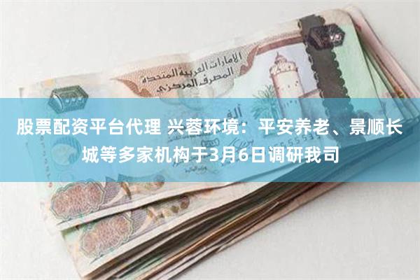 股票配资平台代理 兴蓉环境：平安养老、景顺长城等多家机构于3月6日调研我司