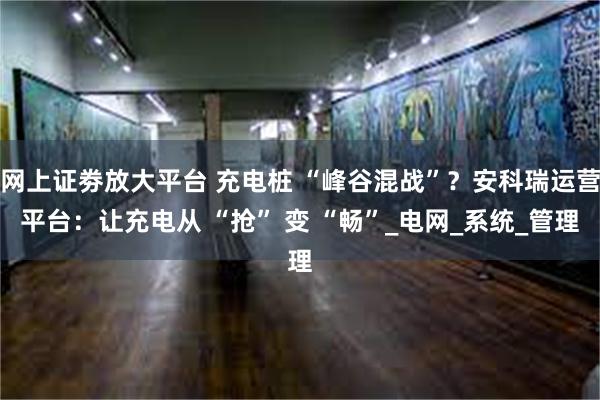 网上证劵放大平台 充电桩 “峰谷混战”？安科瑞运营平台：让充电从 “抢” 变 “畅”_电网_系统_管理