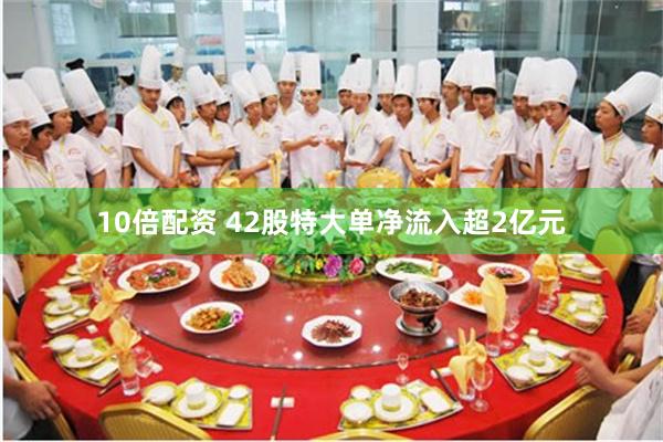 10倍配资 42股特大单净流入超2亿元